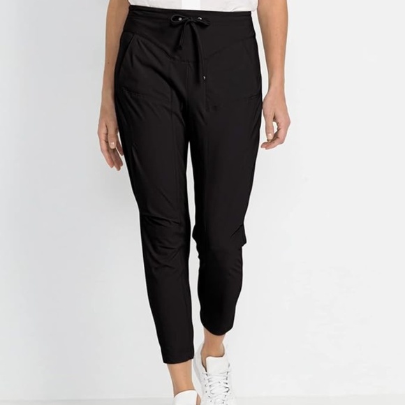 RAFFAELLO ROSSI GIRA PANTS 6/8 - BLACK  - Athletic Leggings size 32 - Picture 3 of 15